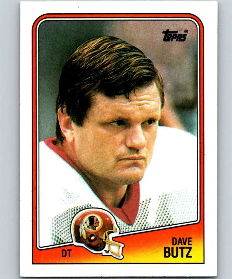1988 Topps #18 Dave Butz EX Excellent Washington Redskins Football Card - Football Card Single