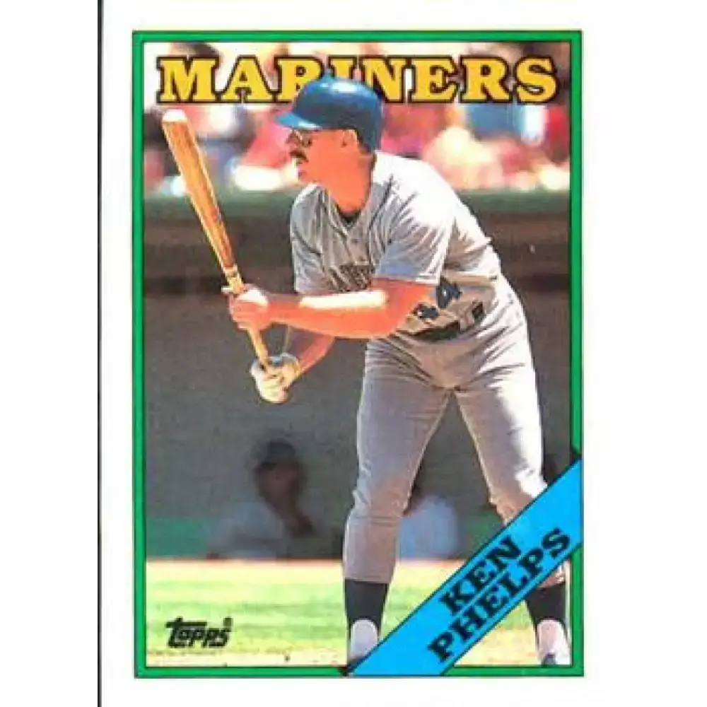 1988 Topps #182 Ken Phelps NM-MT Seattle Mariners Baseball Card - Baseball Card Single