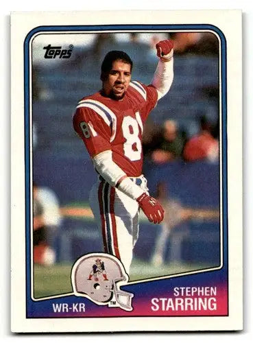 1988 Topps #182 Stephen Starring New England Patriots Football Cards ID:62516 - Football Card Single