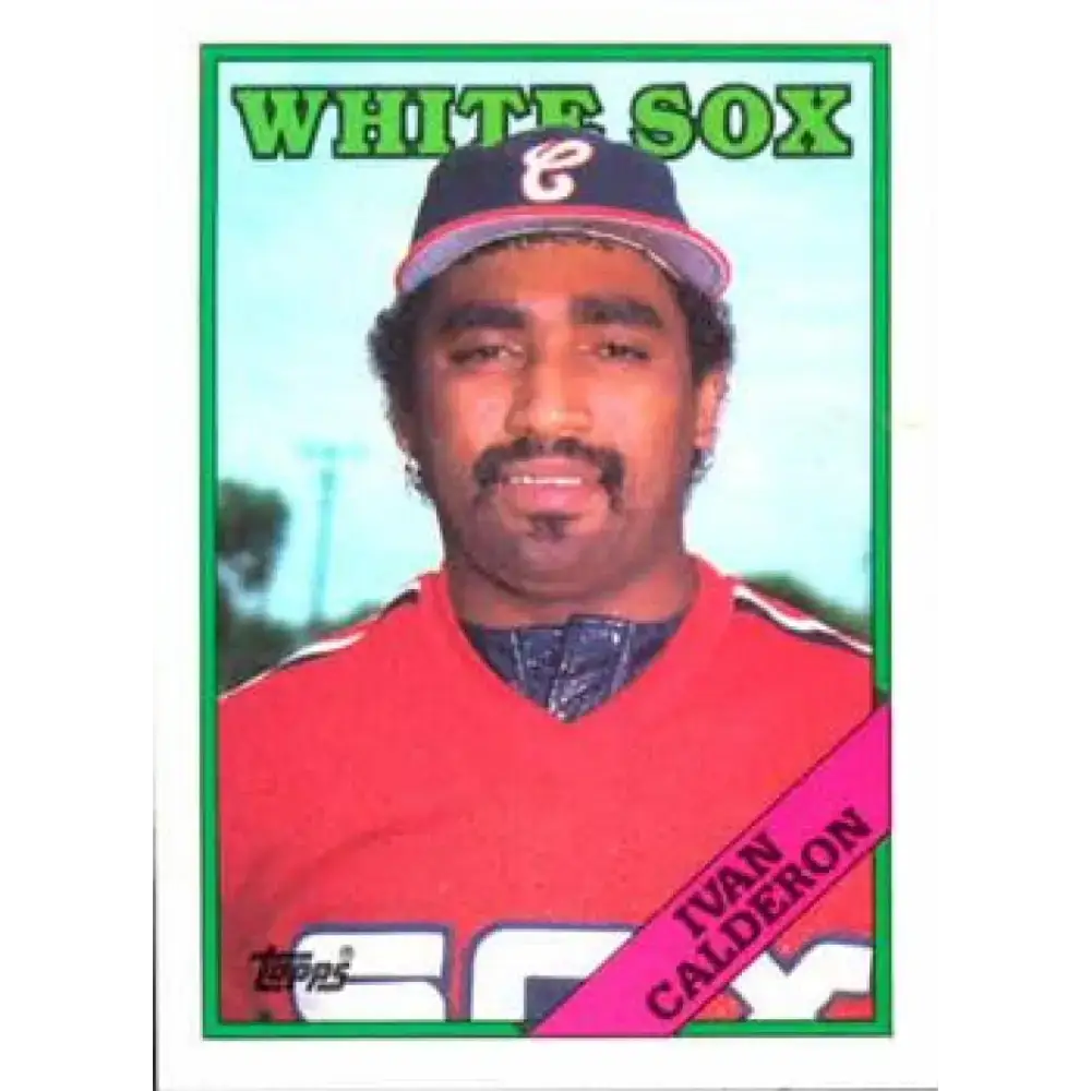 1988 Topps #184 Ivan Calderon NM-MT Chicago White Sox Baseball Card - Baseball Card Single