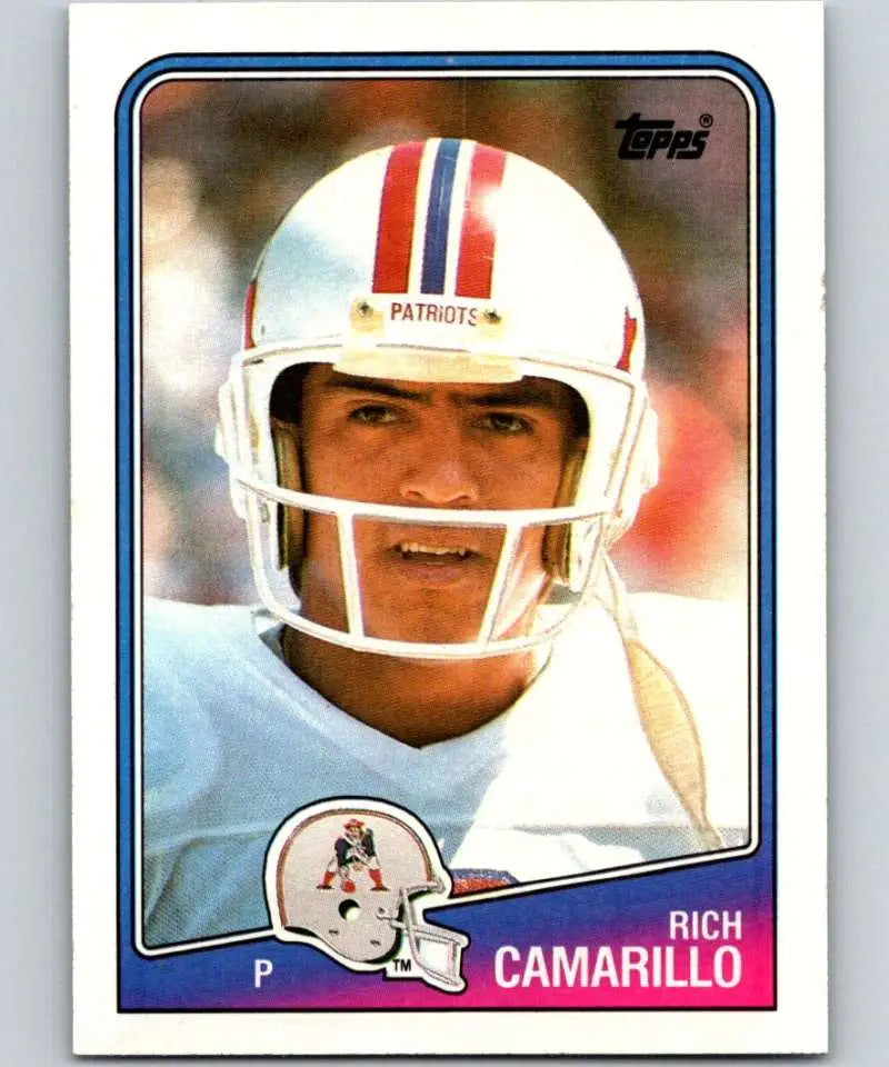 1988 Topps #184 Rich Camarillo EX Excellent New England Patriots Football Card - Football Card Single