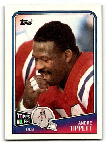 1988 Topps #186 Andre Tippett New England Patriots Football Cards EX ID:62520 - Football Card Single
