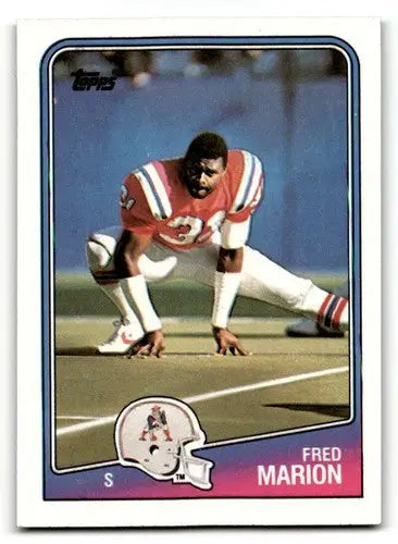 1988 Topps #188 Fred Marion New England Patriots Football Cards EX/N ID:62522 - Football Card Single