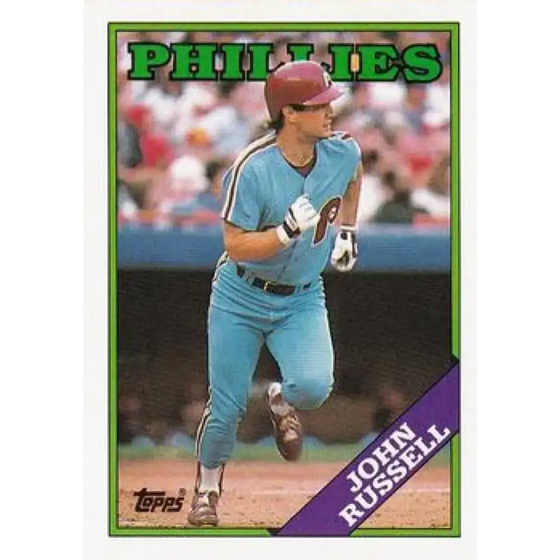 1988 Topps #188 John Russell NM-MT Philadelphia Phillies Baseball Card - Baseball Card Single