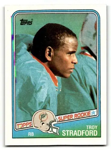 1988 Topps #191 Troy Stradford Miami Dophins Football Cards EX/NM ID:62525 - Football Card Single