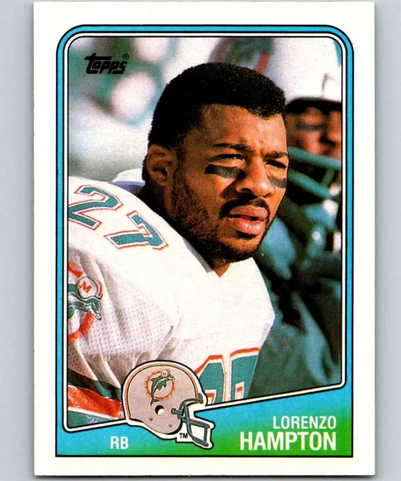 1988 Topps #192 Lorenzo Hampton EX Excellent Miami Dolphins Football Card - Football Card Single