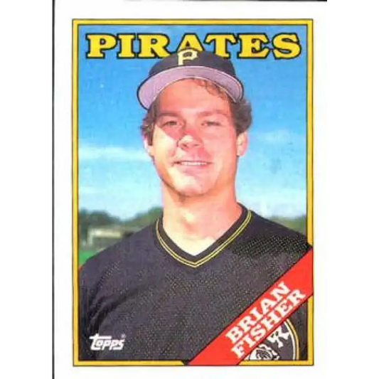 1988 Topps #193 Brian Fisher NM-MT Pittsburgh Pirates Baseball Card - Baseball Card Single