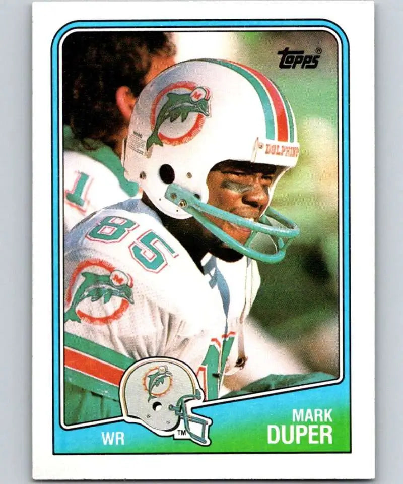 1988 Topps #193 Mark Duper EX Excellent Miami Dolphins Football Card - Football Card Single