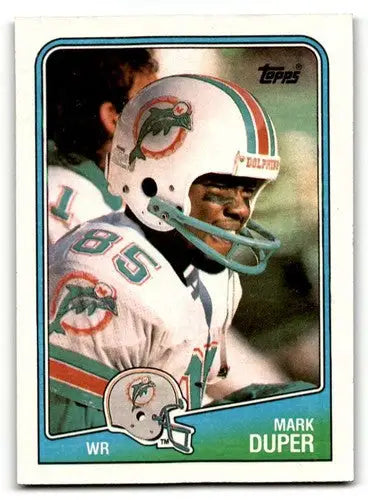 1988 Topps #193 Mark Duper Miami Dolphins Football Cards EX/NM ID:62527 - Football Card Single