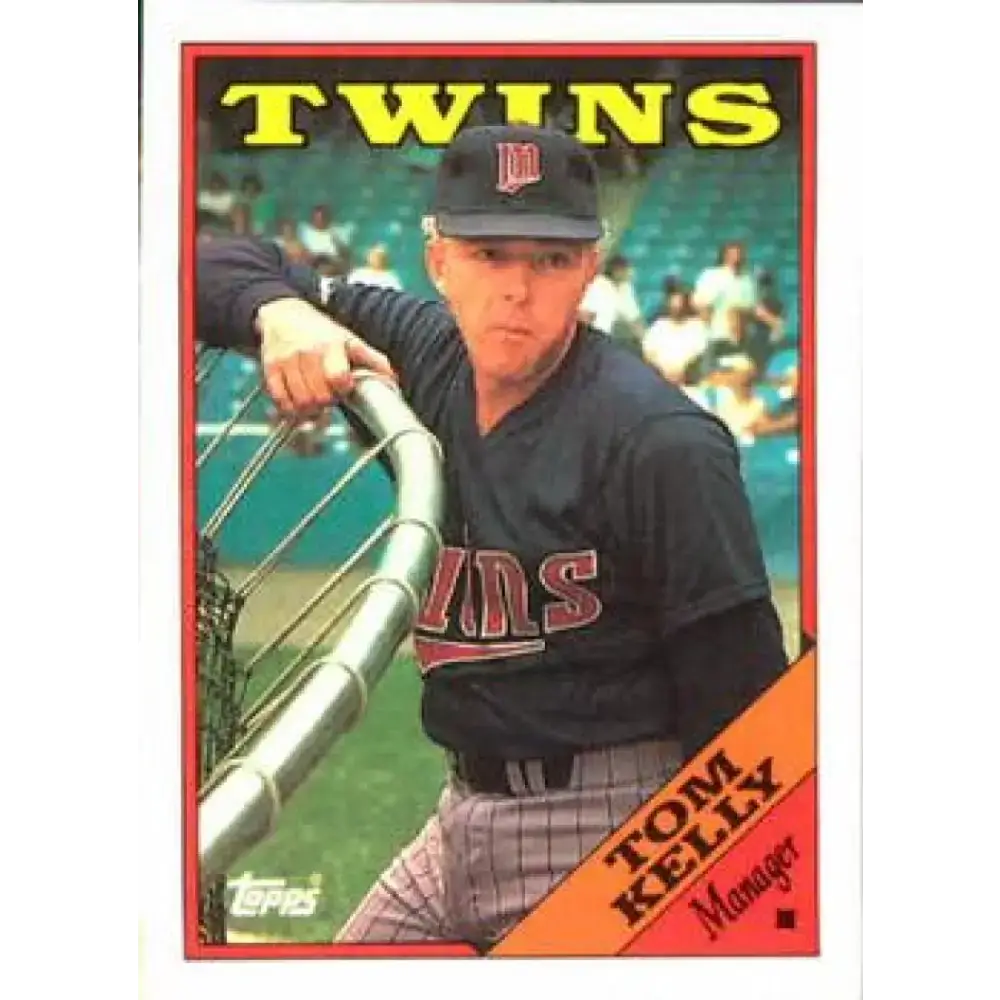 1988 Topps #194 Tom Kelly NM-MT Minnesota Twins Baseball Card - Baseball Card Single