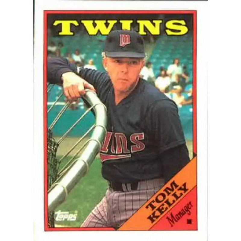 1988 Topps #194 Tom Kelly NM-MT Minnesota Twins Baseball Card - Baseball Card Single
