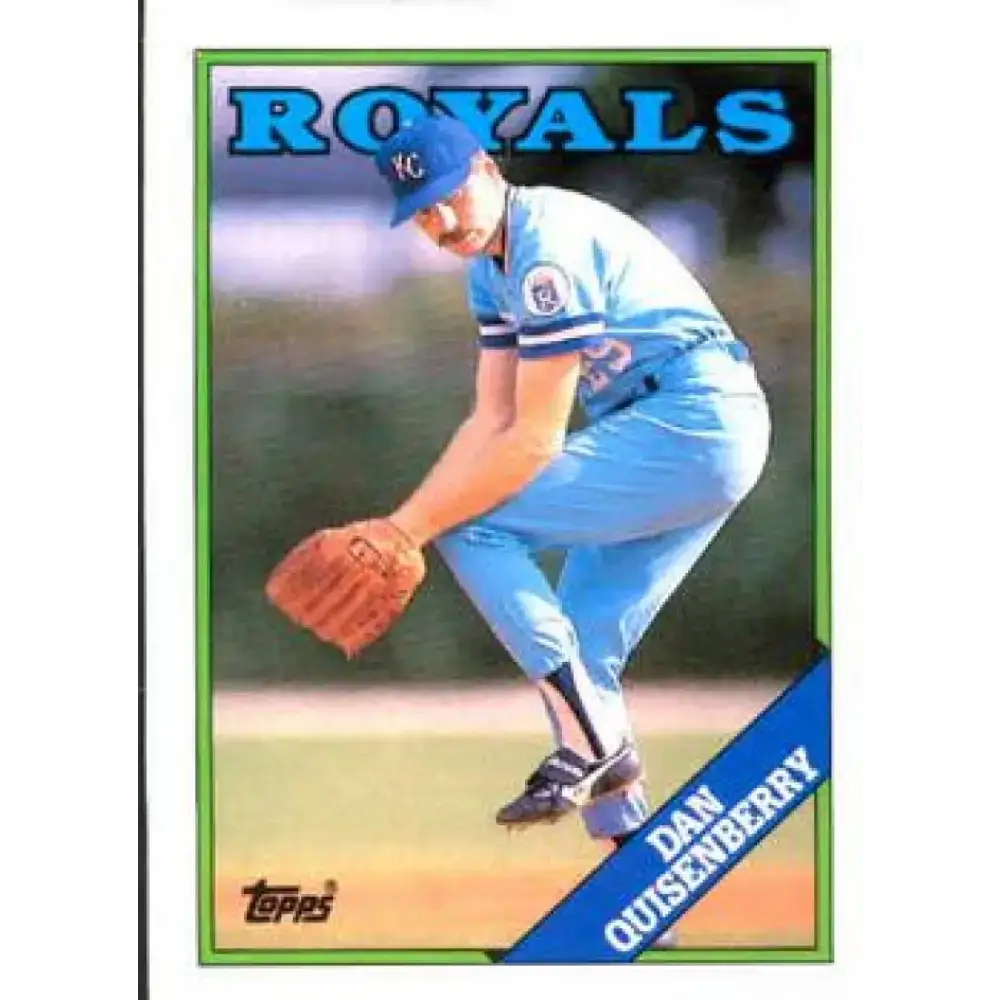 1988 Topps #195 Dan Quisenberry NM-MT Kansas City Royals Baseball Card - Baseball Card Single