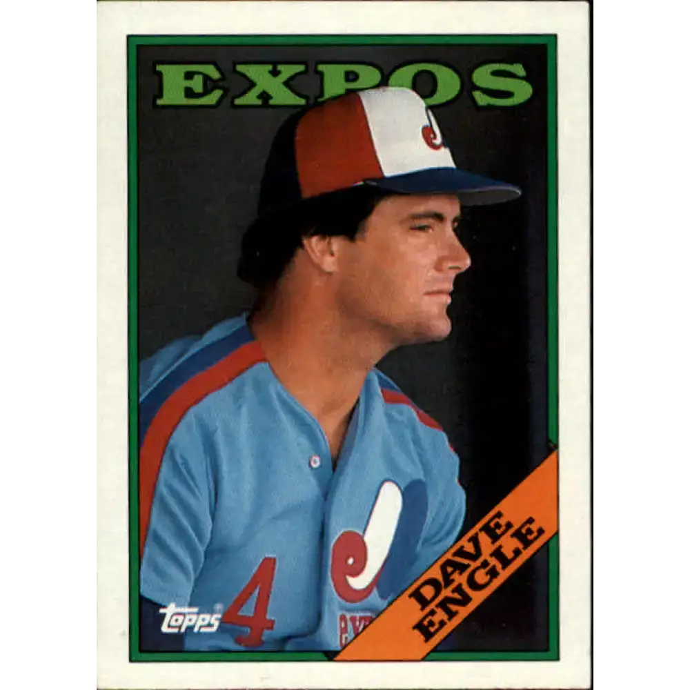 1988 Topps #196 Dave Engle NM-MT Montreal Expos Baseball Card - Baseball Card Single