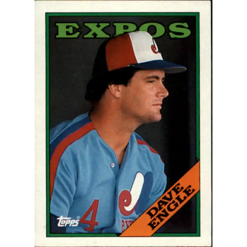 1988 Topps #196 Dave Engle NM-MT Montreal Expos Baseball Card - Baseball Card Single
