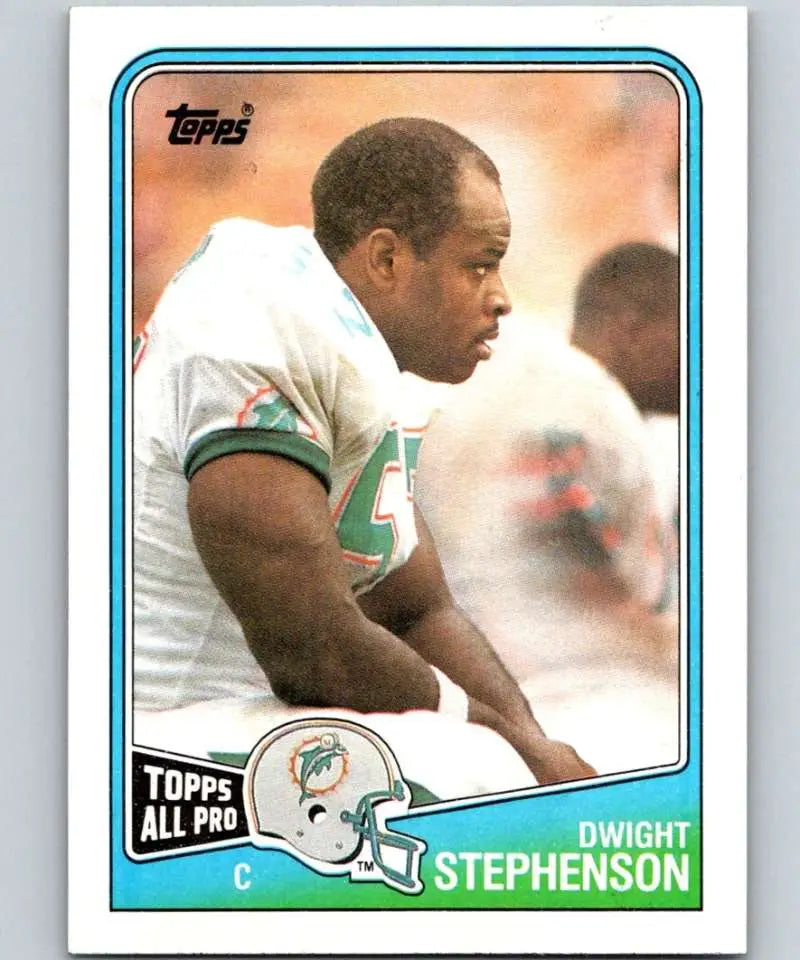 1988 Topps #196 Dwight Stephenson EX Excellent Miami Dolphins Football Card - Football Card Single