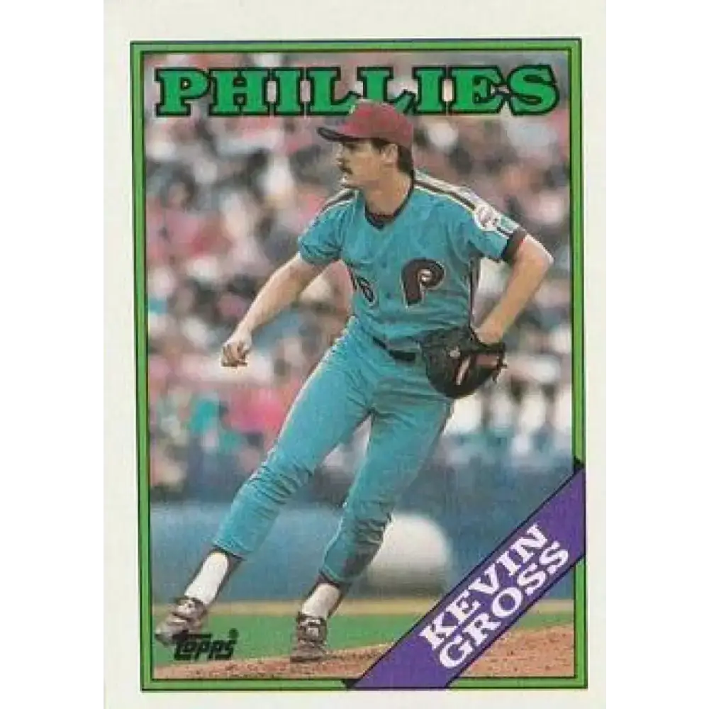 1988 Topps #20 Kevin Gross NM-MT Philadelphia Phillies Baseball Card - Baseball Card Single