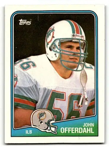 1988 Topps #200 John Offerdahl Miami Dolphins Football Cards EX/NM ID:62534 - Football Card Single