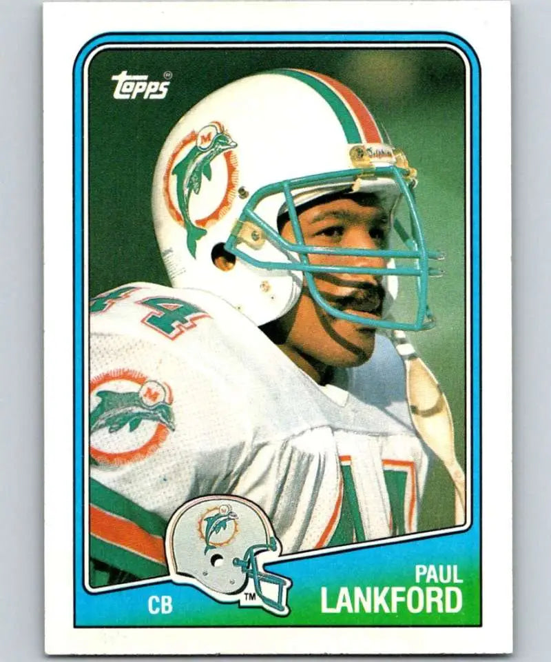 1988 Topps #202 Paul Lankford EX Excellent Miami Dolphins Football Card - Football Card Single