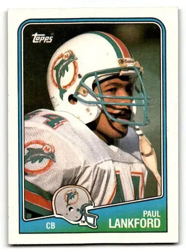 1988 Topps #202 Paul Lankford Miami Dolphins Football Cards EX/NM ID:62536 - Football Card Single