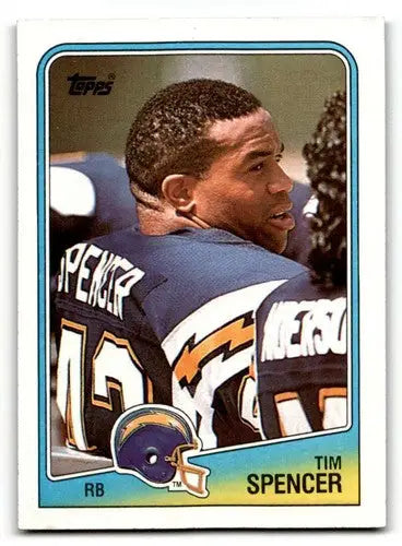 1988 Topps #204 Tim Spencer San Diego Chargers Football Cards EX/NM ID:62538 - Football Card Single