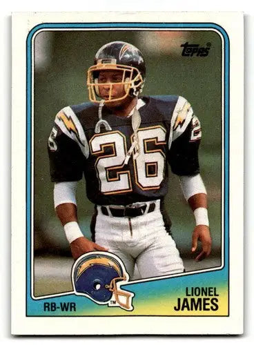1988 Topps #207 Lionel James San Diego Chargers Football Cards EX/NM ID:62541 - Football Card Single