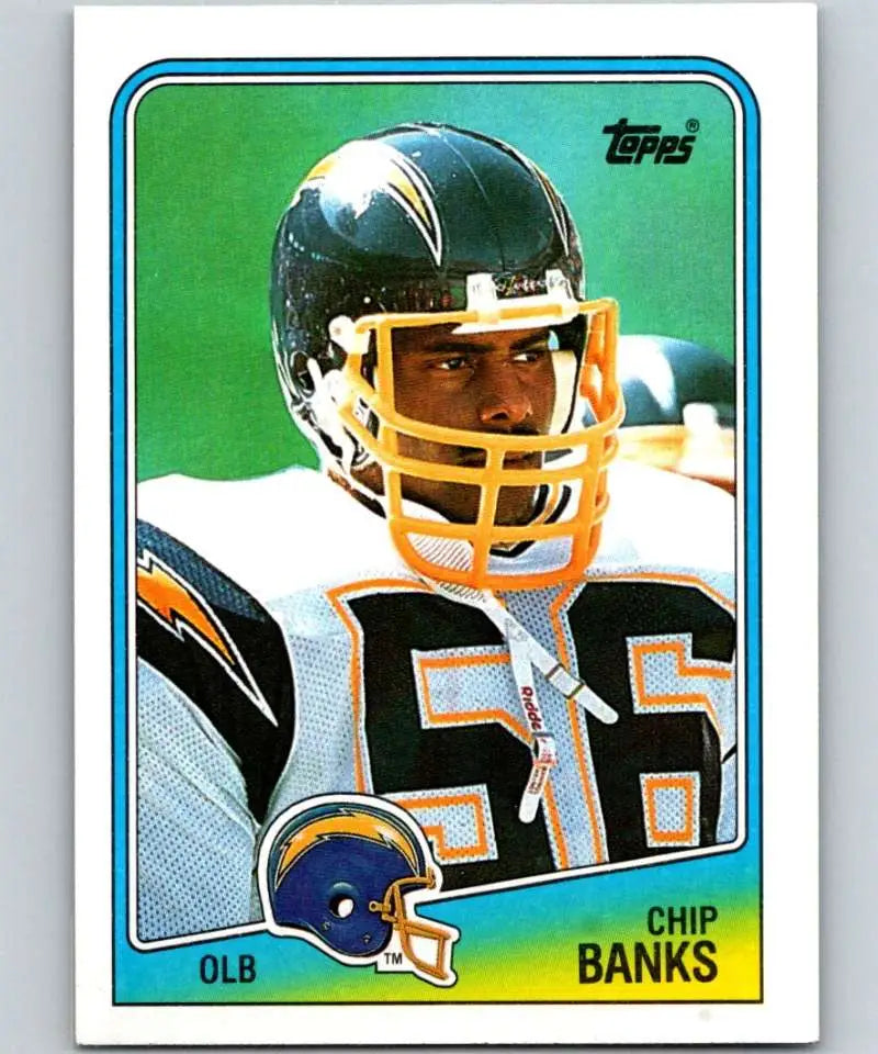 1988 Topps #208 Chip Banks EX Excellent San Diego Chargers Football Card - Football Card Single