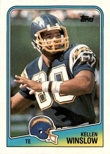Original gloss Kellen Winslow football card from 1988 Topps showcase by Simply Sandoval