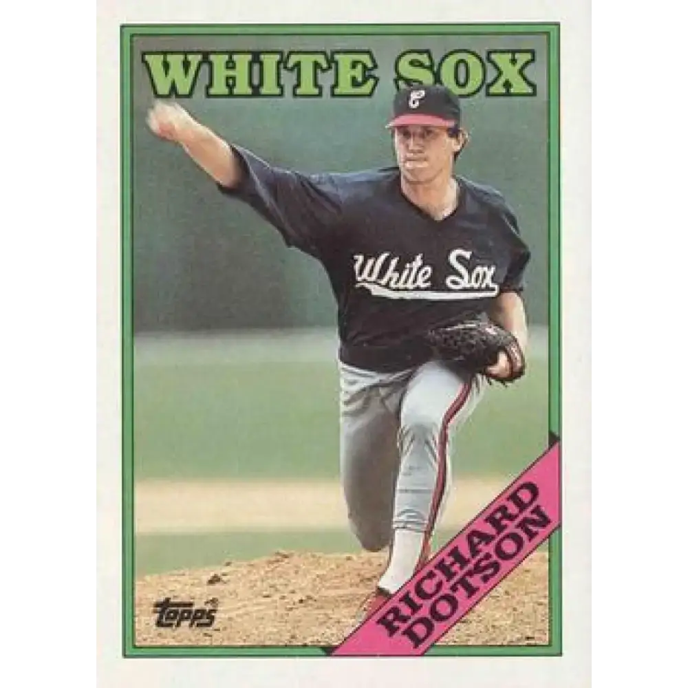 1988 Topps #209 Richard Dotson NM-MT Chicago White Sox Baseball Card - Baseball Card Single