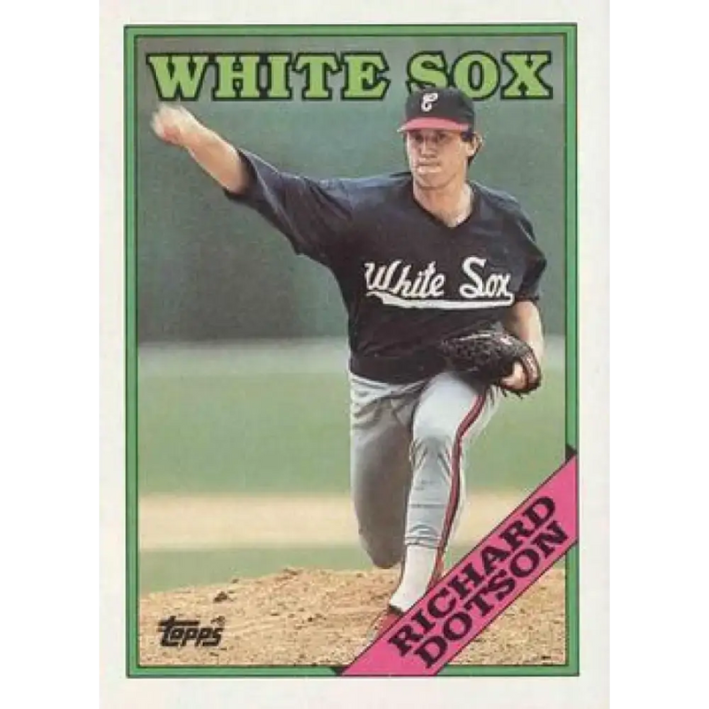 1988 Topps #209 Richard Dotson NM-MT Chicago White Sox Baseball Card - Baseball Card Single