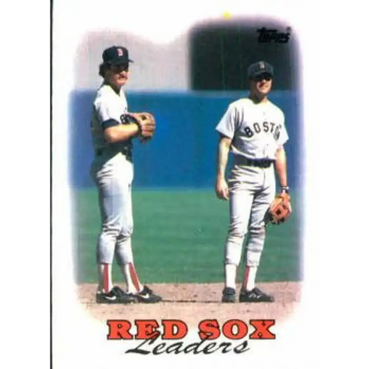 1988 Topps #21 Wade Boggs/Spike Owen NM-MT Boston Red Sox Baseball Card - Baseball Card Single