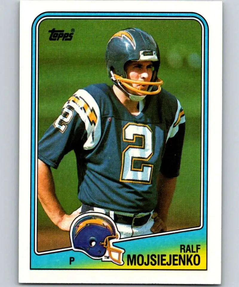 1988 Topps #210 Ralf Mojsiejenko EX Excellent San Diego Chargers Football Card - Football Card Single