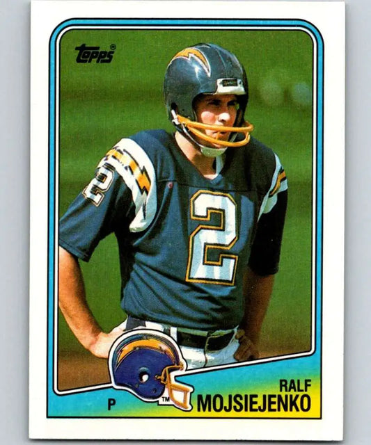 1988 Topps #210 Ralf Mojsiejenko EX Excellent San Diego Chargers Football Card - Football Card Single