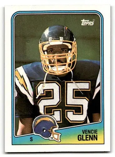 1988 Topps #214 Vencie Glenn San Diego Chargers Football Cards EX/NM ID:62563 - Football Cards