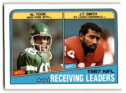 1988 Topps #216 Al Toon / J.T. Smith LL New York Jets / St. Louis Ca ID:62548 - Trading Cards