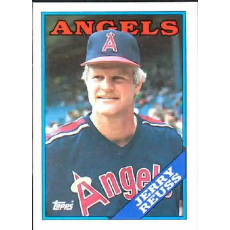 1988 Topps #216 Jerry Reuss NM-MT California Angels Baseball Card - Baseball Card Single