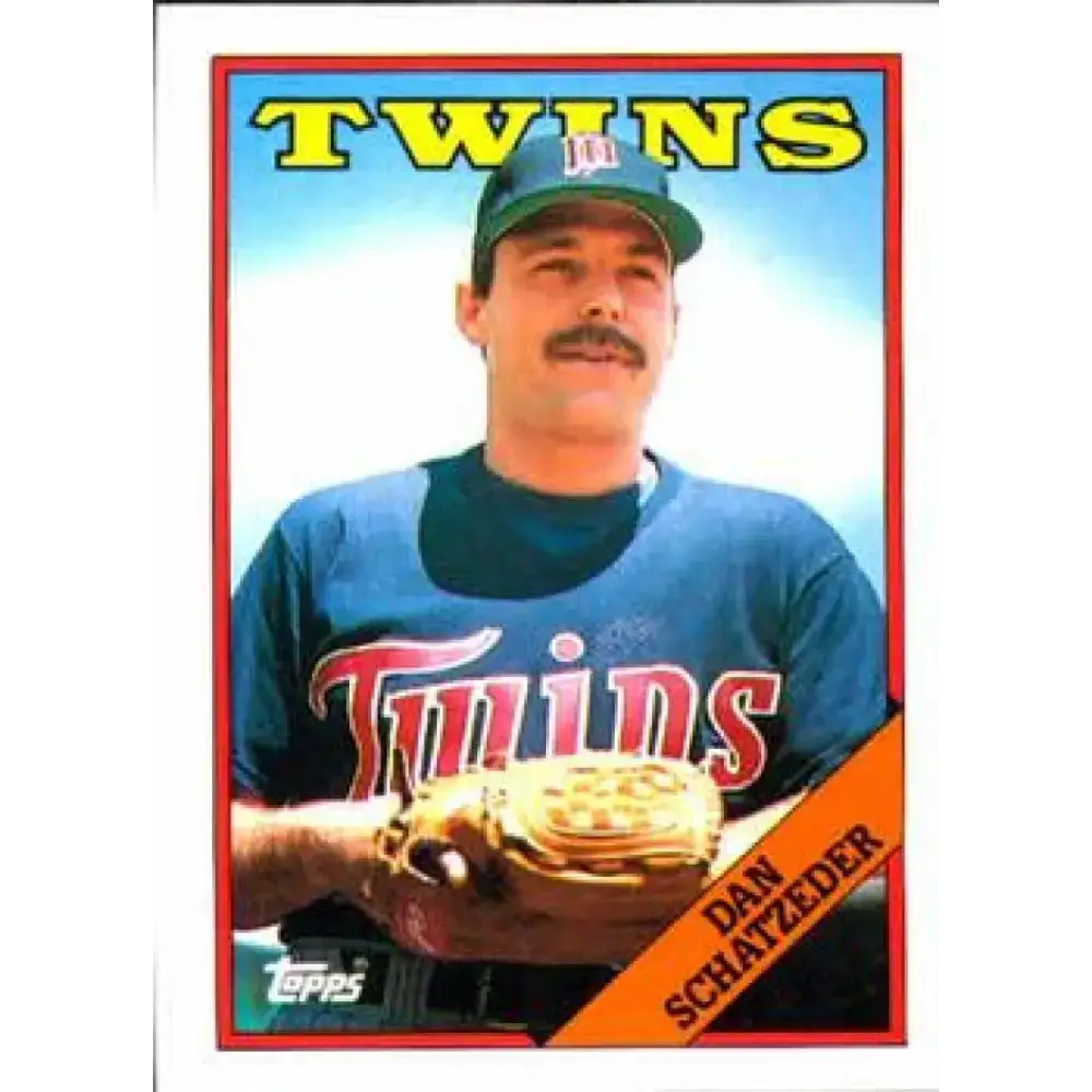 1988 Topps #218 Dan Schatzeder NM-MT Minnesota Twins Baseball Card - Baseball Card Single
