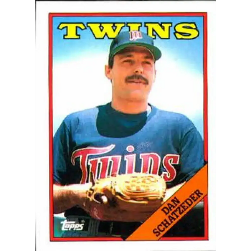 1988 Topps #218 Dan Schatzeder NM-MT Minnesota Twins Baseball Card - Baseball Card Single