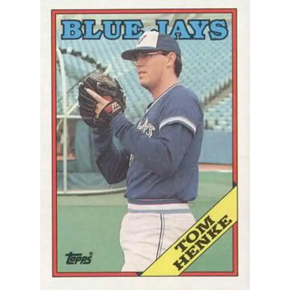 1988 Topps #220 Tom Henke NM-MT Toronto Blue Jays Baseball Card - Baseball Card Single