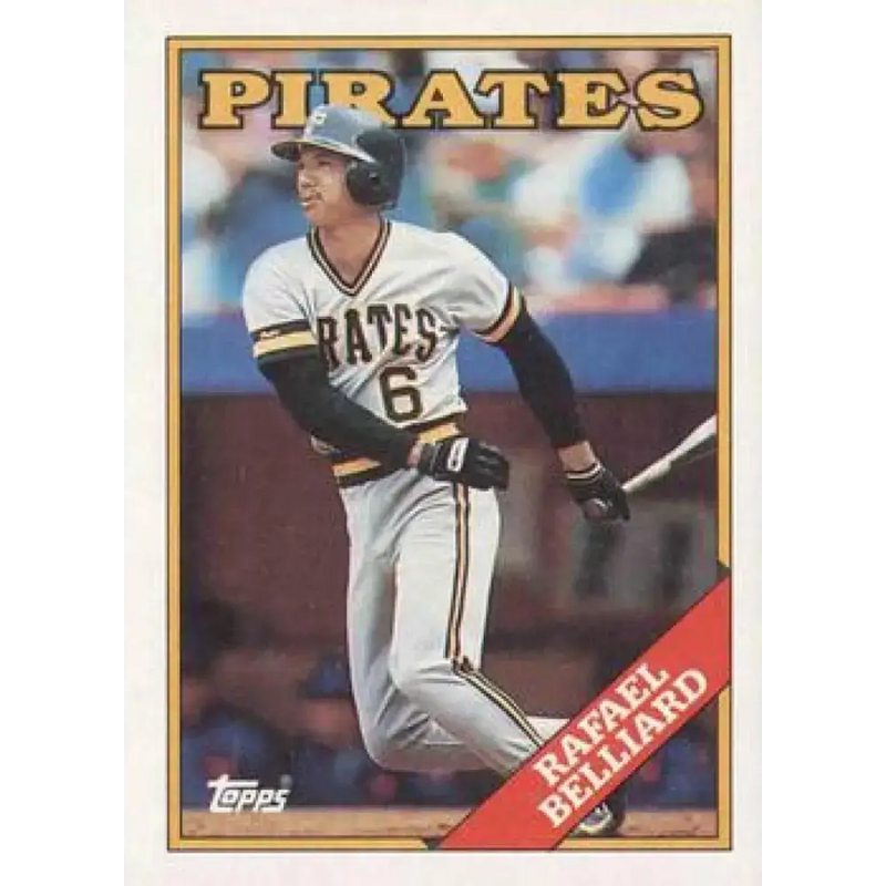 1988 Topps #221 Rafael Belliard NM-MT Pittsburgh Pirates Baseball Card - Baseball Card Single