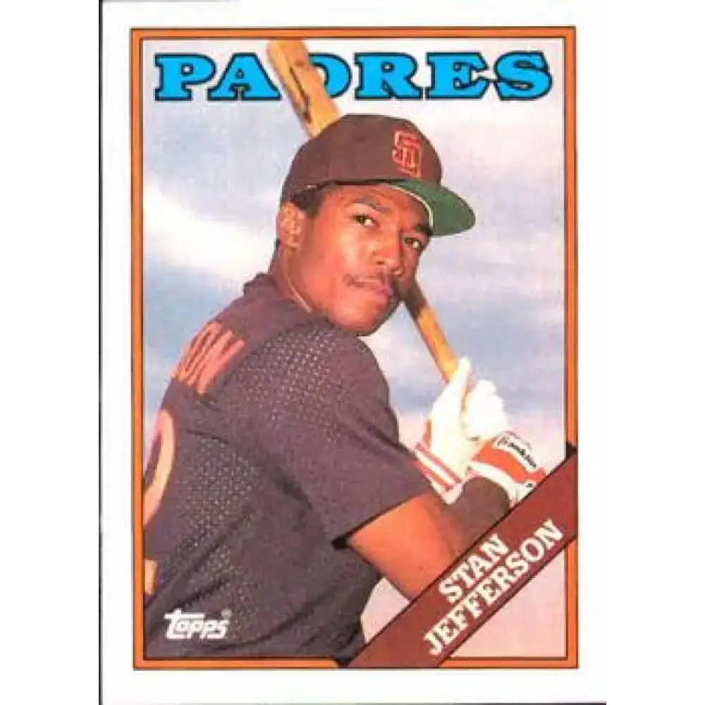 1988 Topps #223 Stan Jefferson NM-MT San Diego Padres Baseball Card - Baseball Card Single
