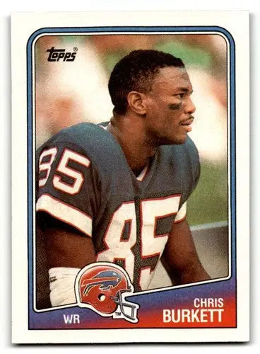 1988 Topps #225 Chris Burkett Buffalo Bills Football Cards EX/NM ID:62557 - Football Card Single