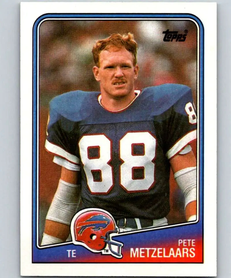 1988 Topps #226 Pete Metzelaars EX Excellent Buffalo Bills Football Card - Football Card Single