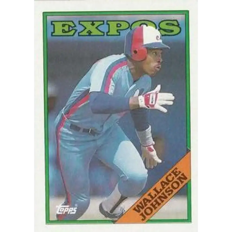 1988 Topps #228 Wallace Johnson NM-MT Montreal Expos Baseball Card - Baseball Card Single