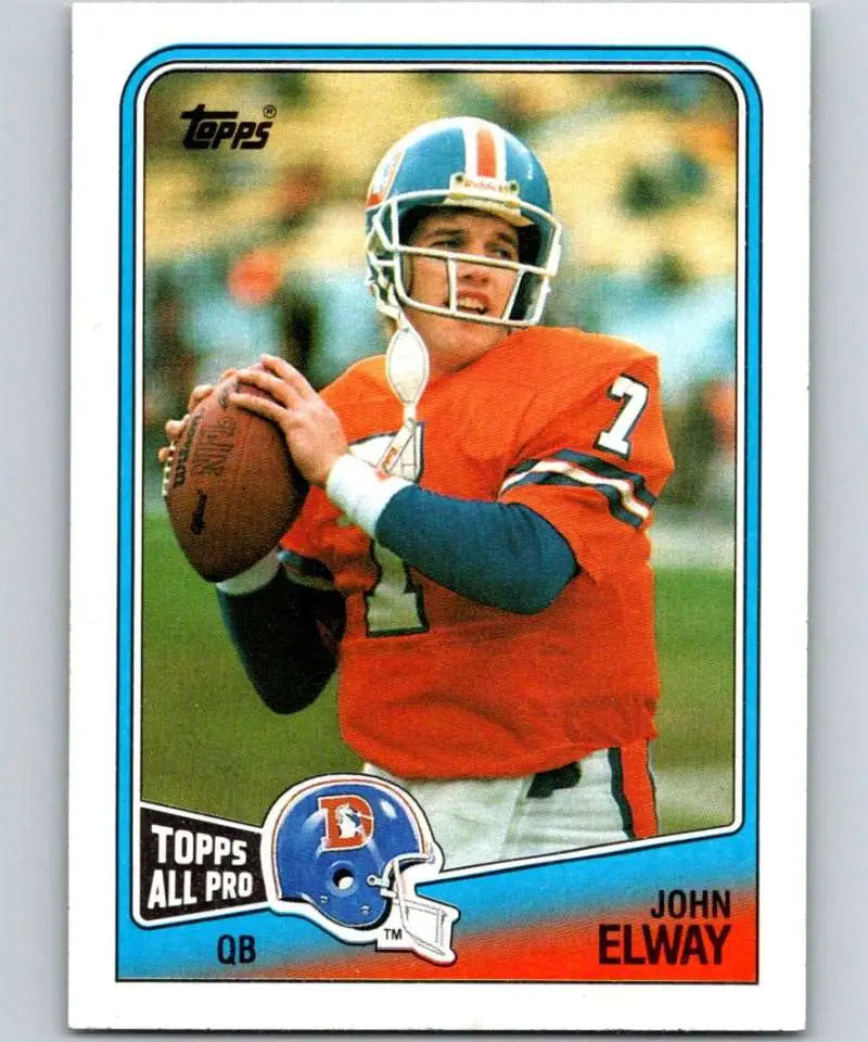 1988 Topps #23 John Elway EX Excellent Denver Broncos Football Card - Football Card Single