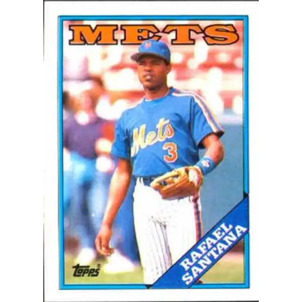1988 Topps #233 Rafael Santana NM-MT New York Mets Baseball Card