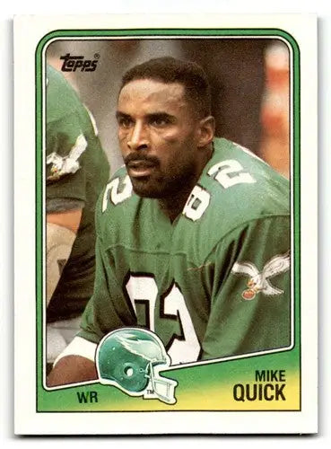 1988 Topps #237 Mike Quick Philadelphia Eagles Football Cards EX/NM ID:62570 - Football Card Single