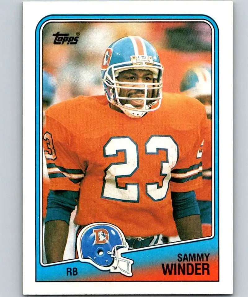 1988 Topps #24 Sammy Winder EX Excellent Denver Broncos Football Card - Football Card Single