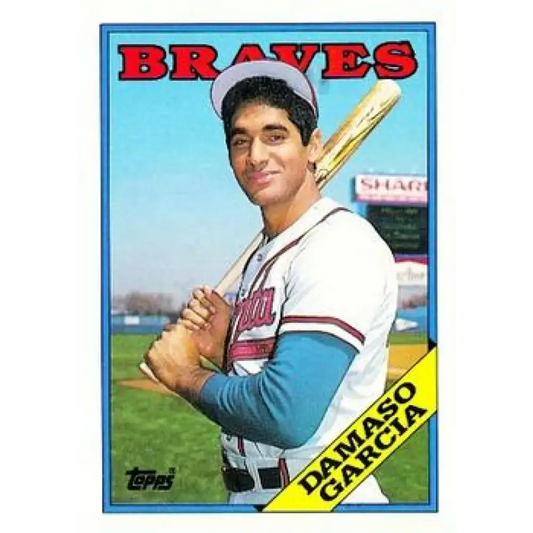 1988 Topps #241 Damaso Garcia NM-MT Atlanta Braves Baseball Card
