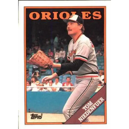 1988 Topps #242 Tom Niedenfuer NM-MT Baltimore Orioles Baseball Card - Baseball Card Single