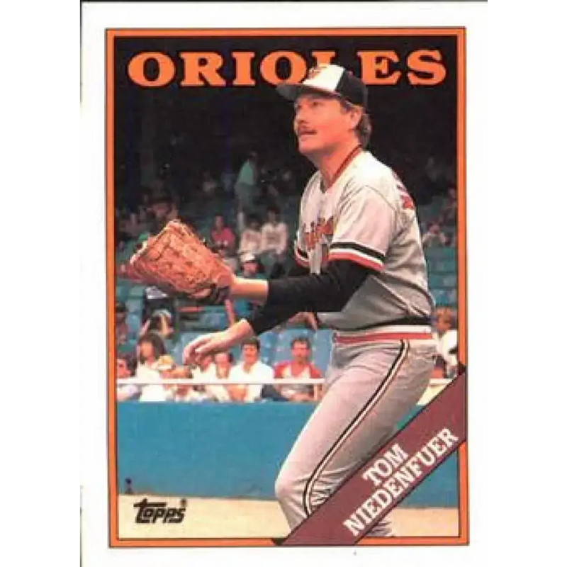 1988 Topps #242 Tom Niedenfuer NM-MT Baltimore Orioles Baseball Card - Baseball Card Single